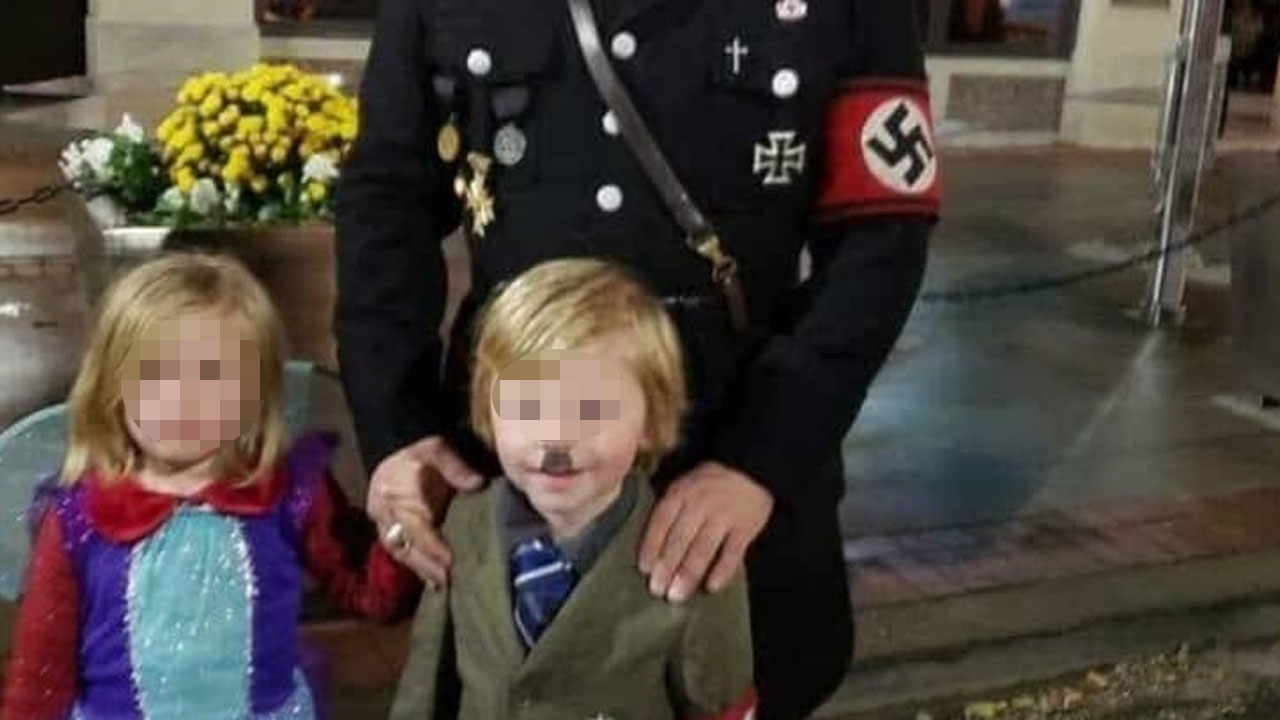 핼러윈 축제에서 5세 아들 히틀러 분장시킨 남성 뭇매 