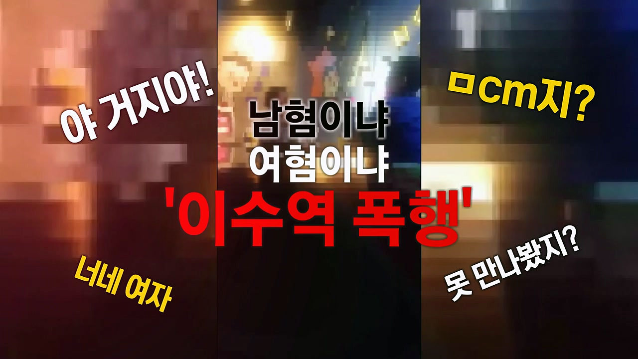 [영상] '남혐 vs 여혐'...성대결 된 이수역 폭행