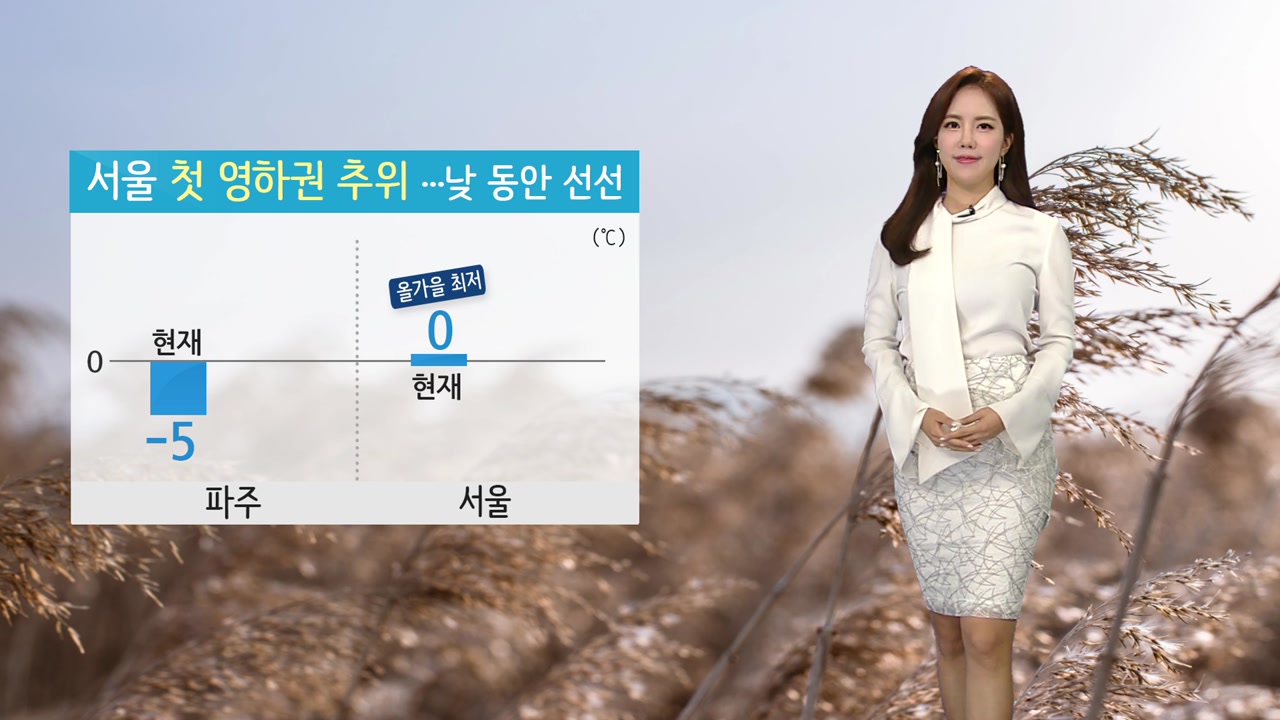 [날씨] 서울 첫 영하권 추위...낮 기온 크게 올라