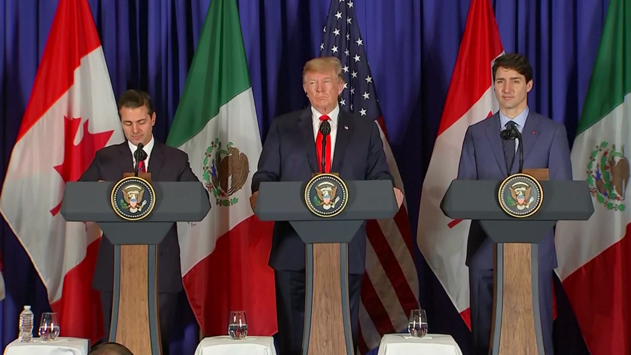 미-캐나다-멕시코, 새 무역협정에 조인