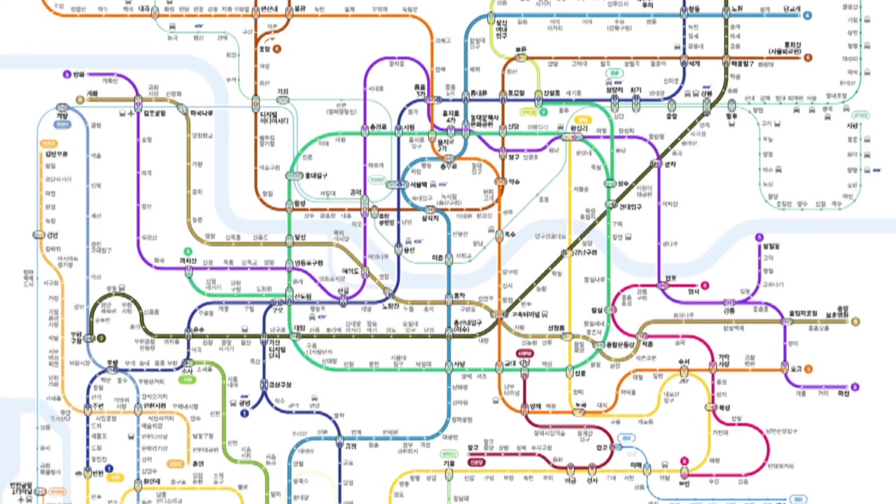 전국][서울] 서울시, 색각이상자용 지하철 노선도 개선 | Ytn
