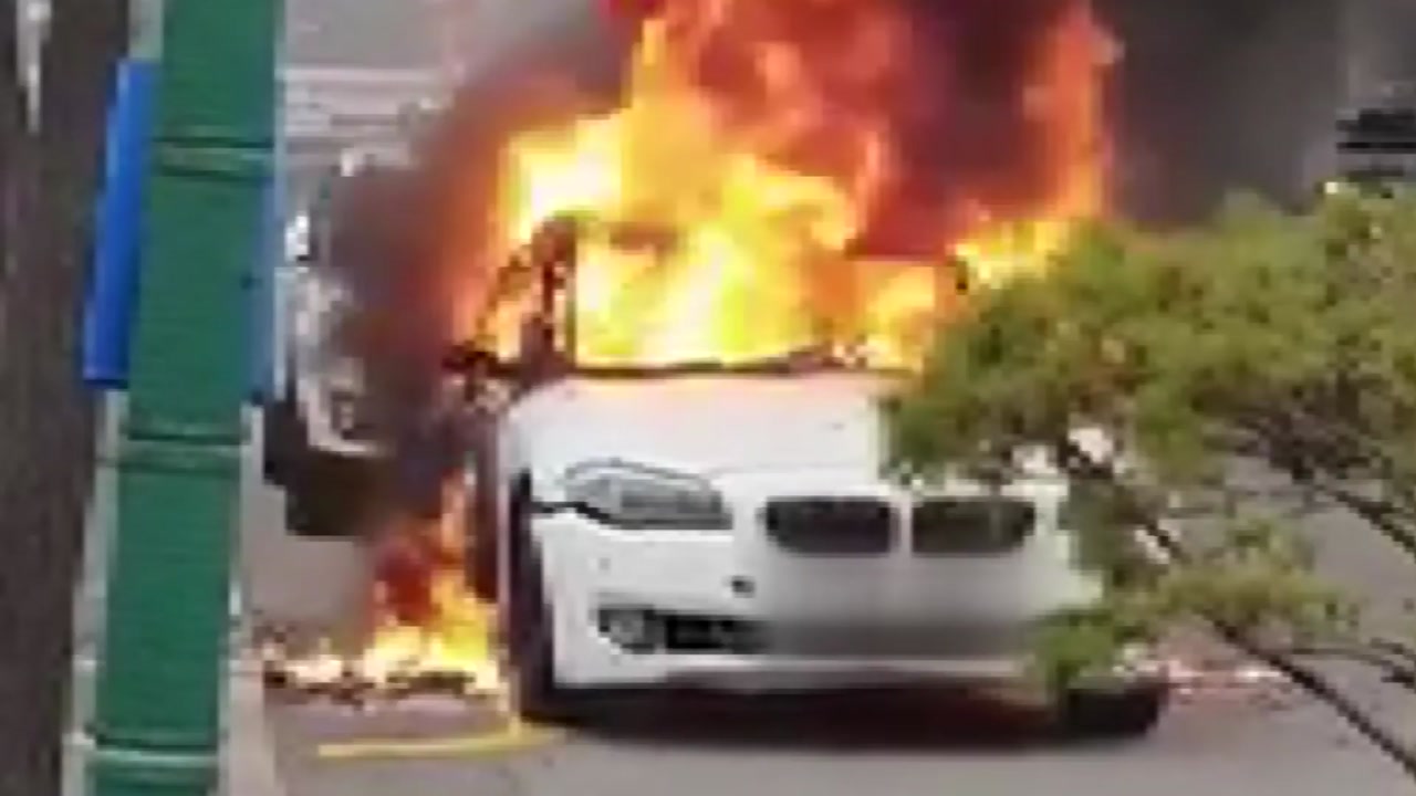 인천 주안동에서 BMW 차량 또 화재