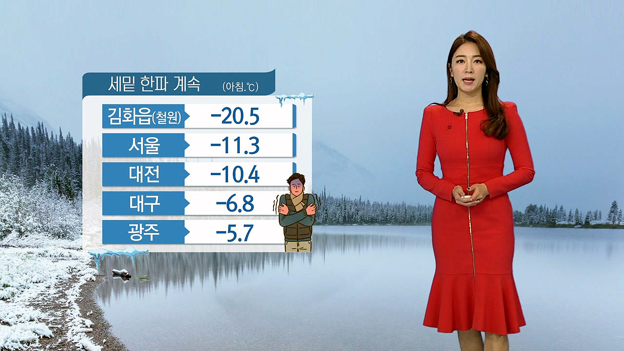 [날씨] 오늘도 한파, 서울 -11.3℃...낮에도 영하권
