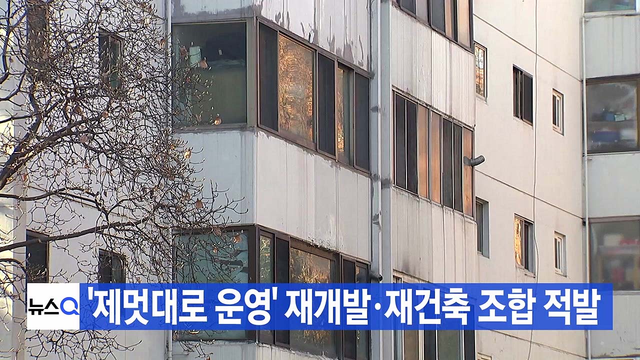 [YTN 실시간뉴스] '제멋대로 운영' 재개발·재건축 조합 적발