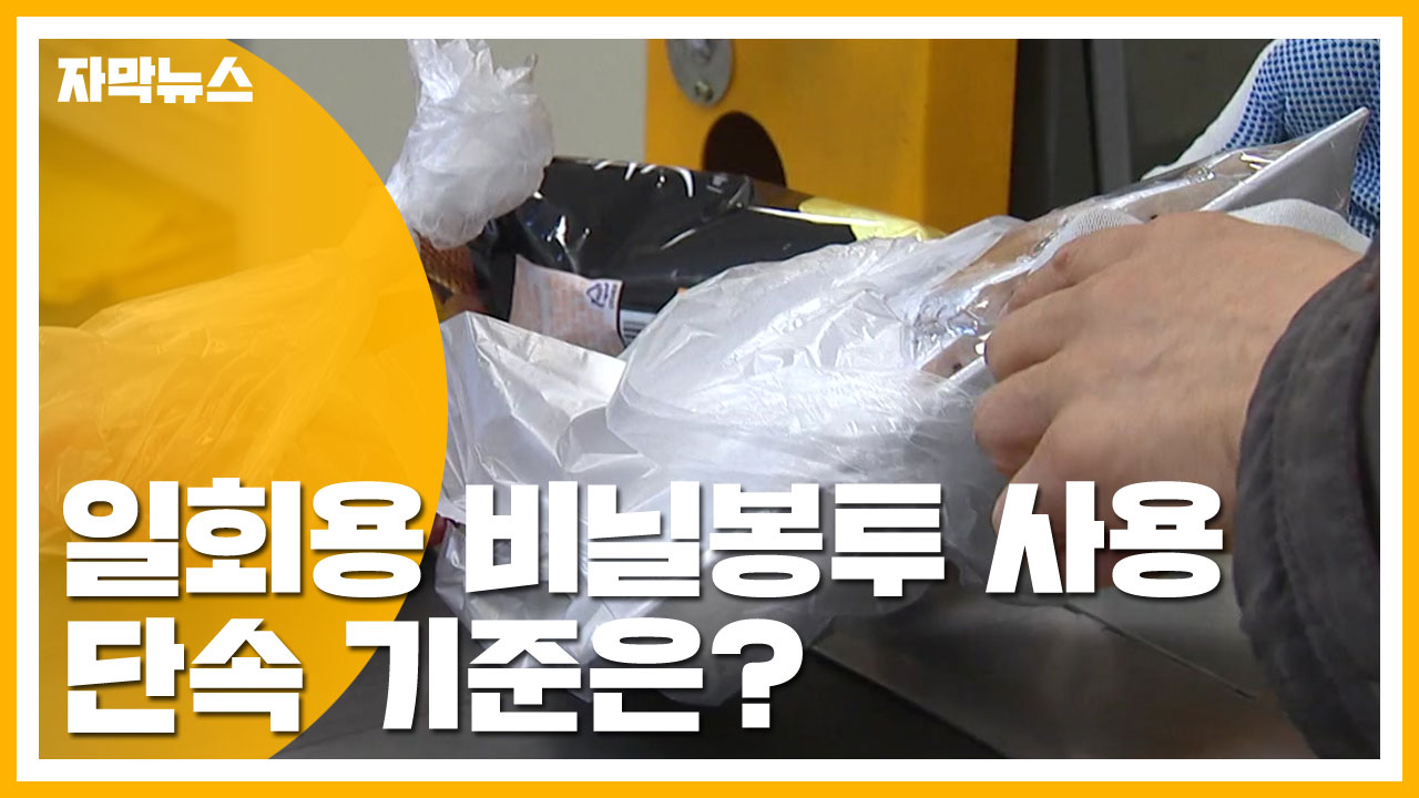 [자막뉴스] 일회용 비닐봉투 사용 금지...단속 기준은?