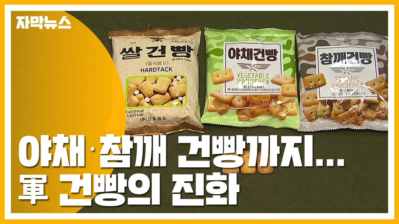 [자막뉴스] 야채·참깨 건빵까지...軍 건빵의 진화