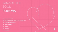 방탄소년단, 새 앨범 '페르소나' 트랙리스트 공개…총 7곡 수록 
