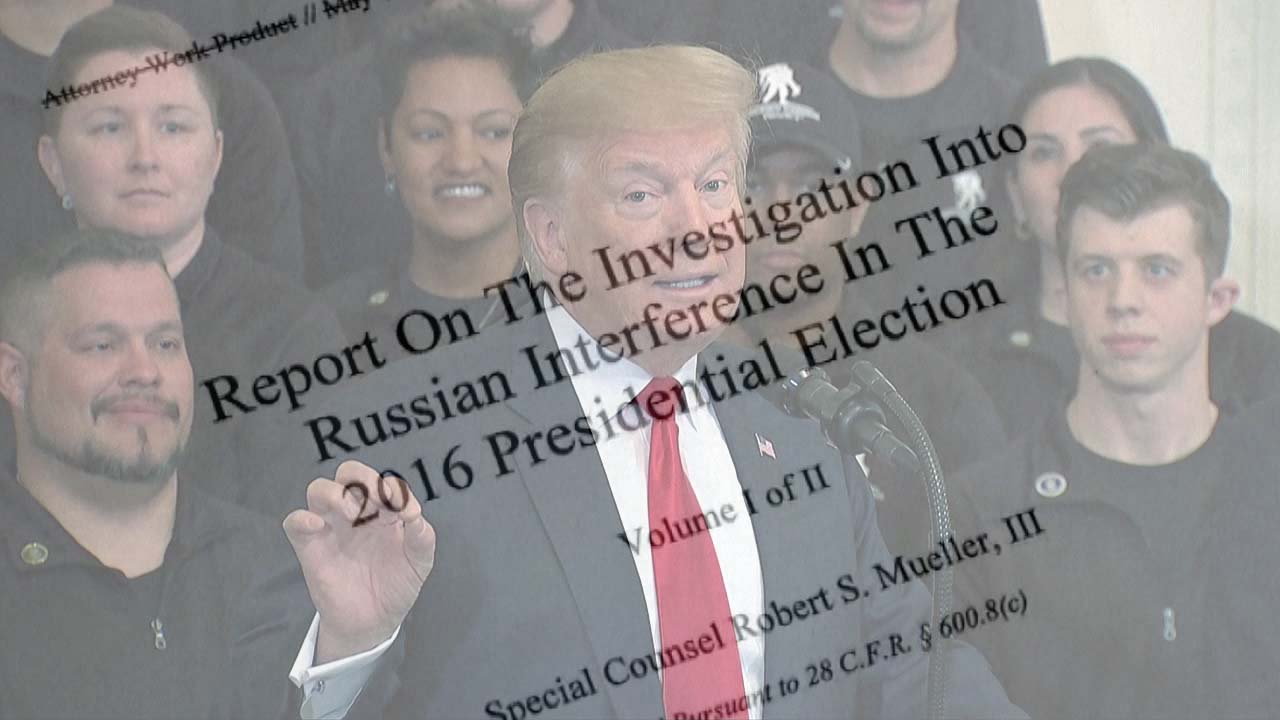 미 특검 보고서 공개..."트럼프 사법방해 증거 없다"