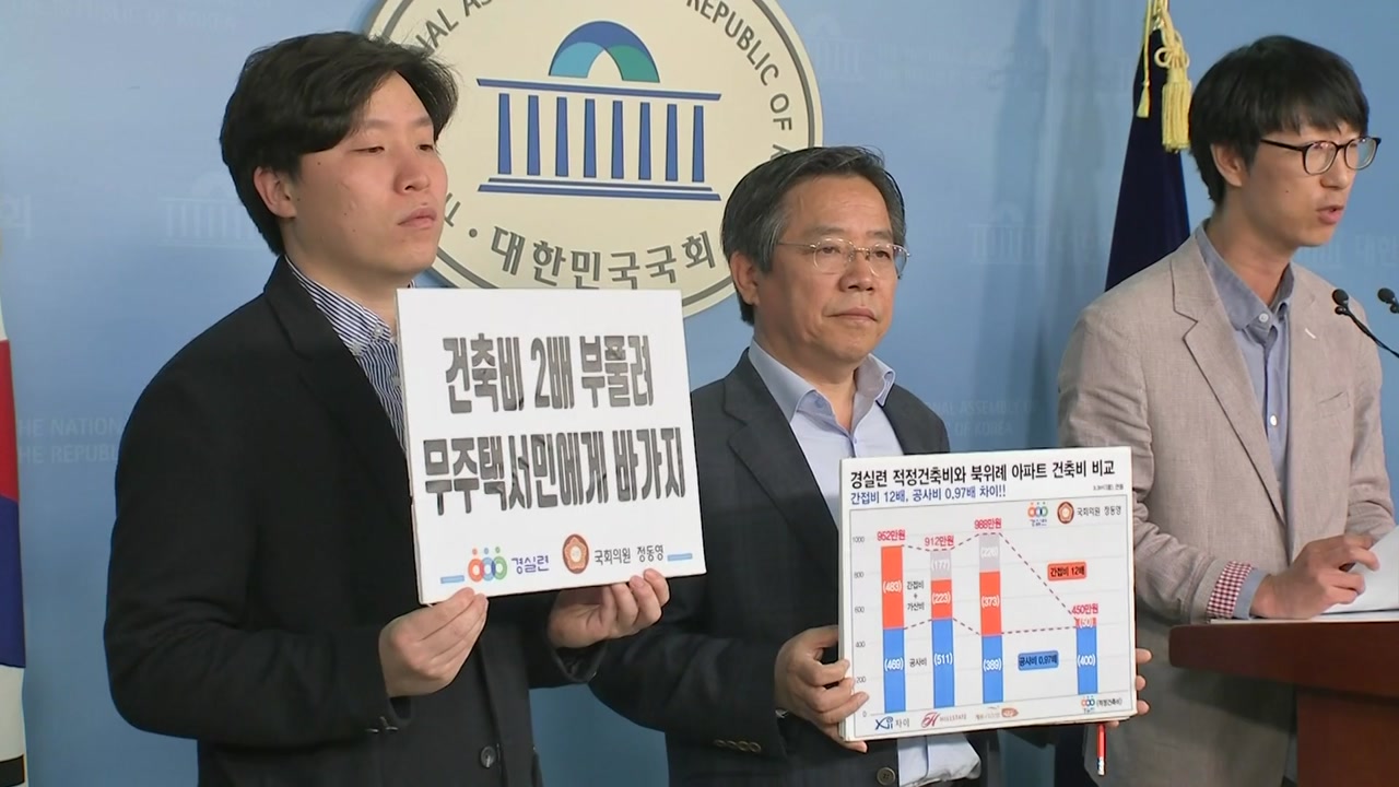 "북위례 분양가 폭리...4,100억 원 부풀려"
