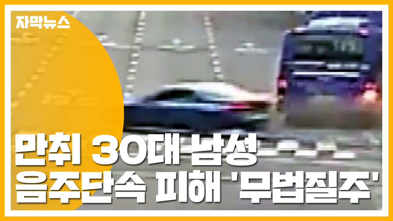 [자막뉴스] 서울 도심 추격전 ...음주 단속 피해 '무법질주' 30대