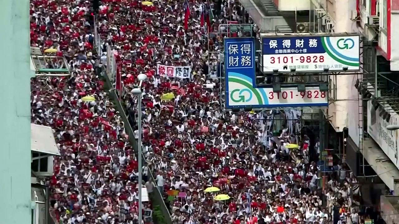 홍콩 '송환법' 긴장...주말에 100만 명 행진