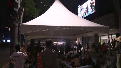 천막 설치 강행 vs. 저지 방침...광화문광장 긴장 고조