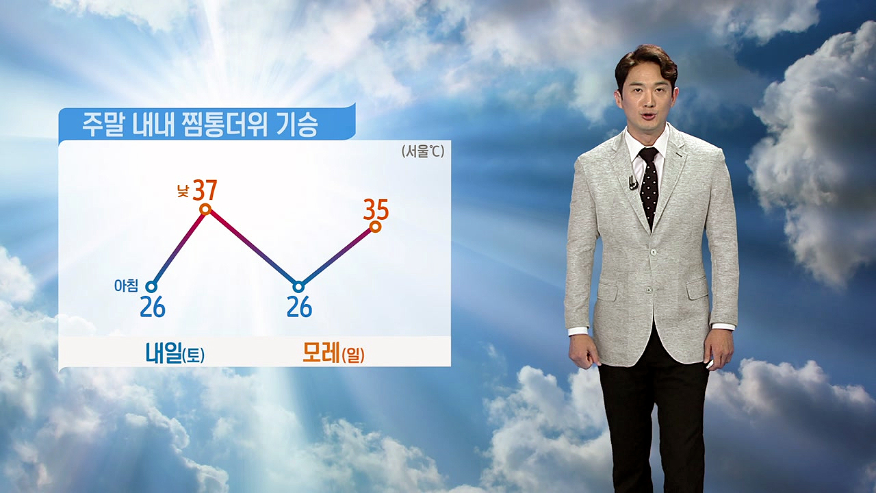 [날씨] 오늘도 심한 무더위...주말 내내 찜통더위 기승