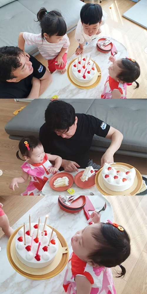 "아빠 축하해요"...백종원♥소유진, 세 자녀와 행복한 생일파티