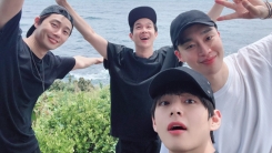 방탄소년단 뷔, 휴가 근황 공개…박서준X최우식X픽보이와 바다여행 방탄소년단 뷔, 휴가 근황 공개…박서준X최우식X픽보이와 바다여행