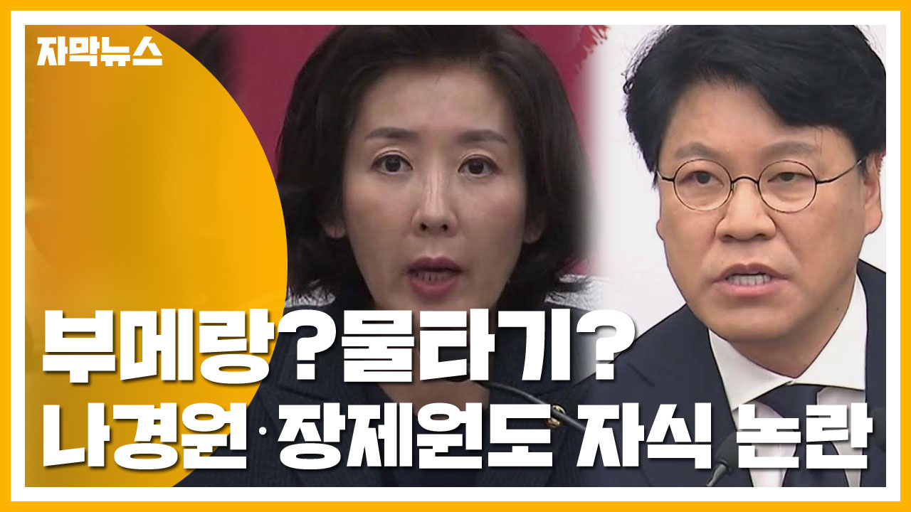 [자막뉴스] 부메랑?물타기?...나경원·장제원도 '자식 논란'