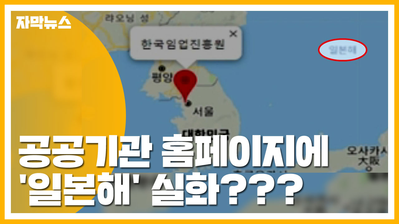 [자막뉴스] 우리나라 공공기관 홈페이지에 '동해' 아니고 '일본해'?