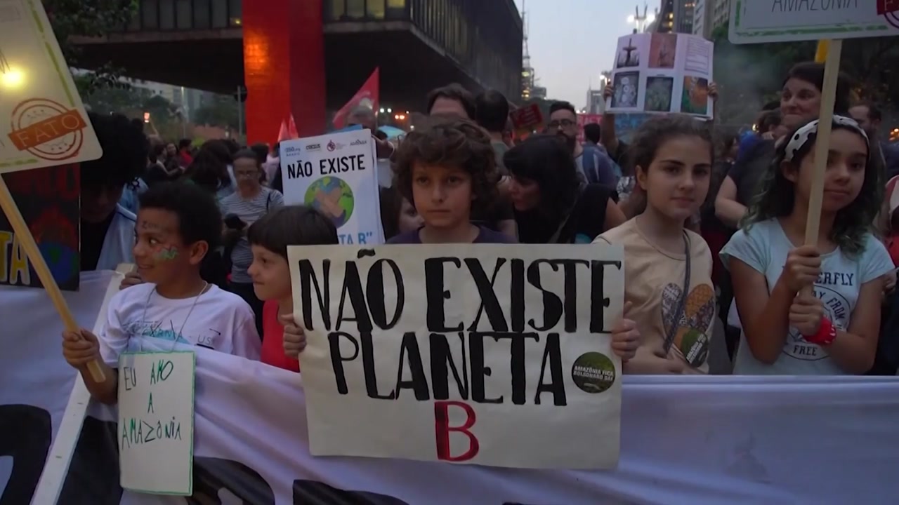지구촌 청소년 수백만 기후변화 대응 촉구 시위
