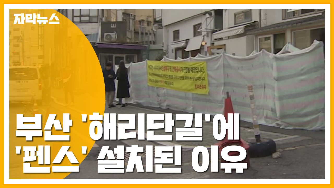 [자막뉴스] 부산 '해리단길'에 어른 키 높이 '펜스' 설치된 이유