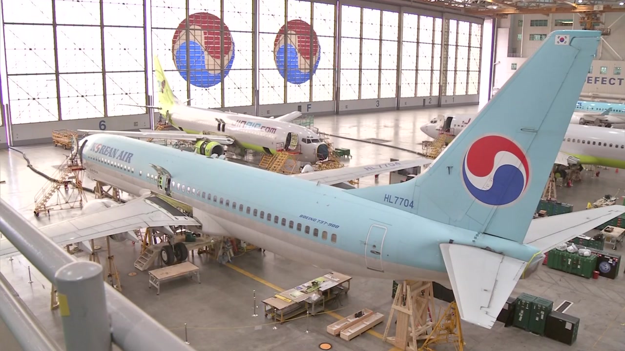 '보잉 737NG' 100대 점검 완료..."한국이 결함 2배 많아"