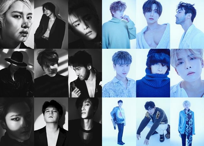 슈퍼주니어, 신보 셰도우·브라이트 버전 티저 공개…상반된 매력