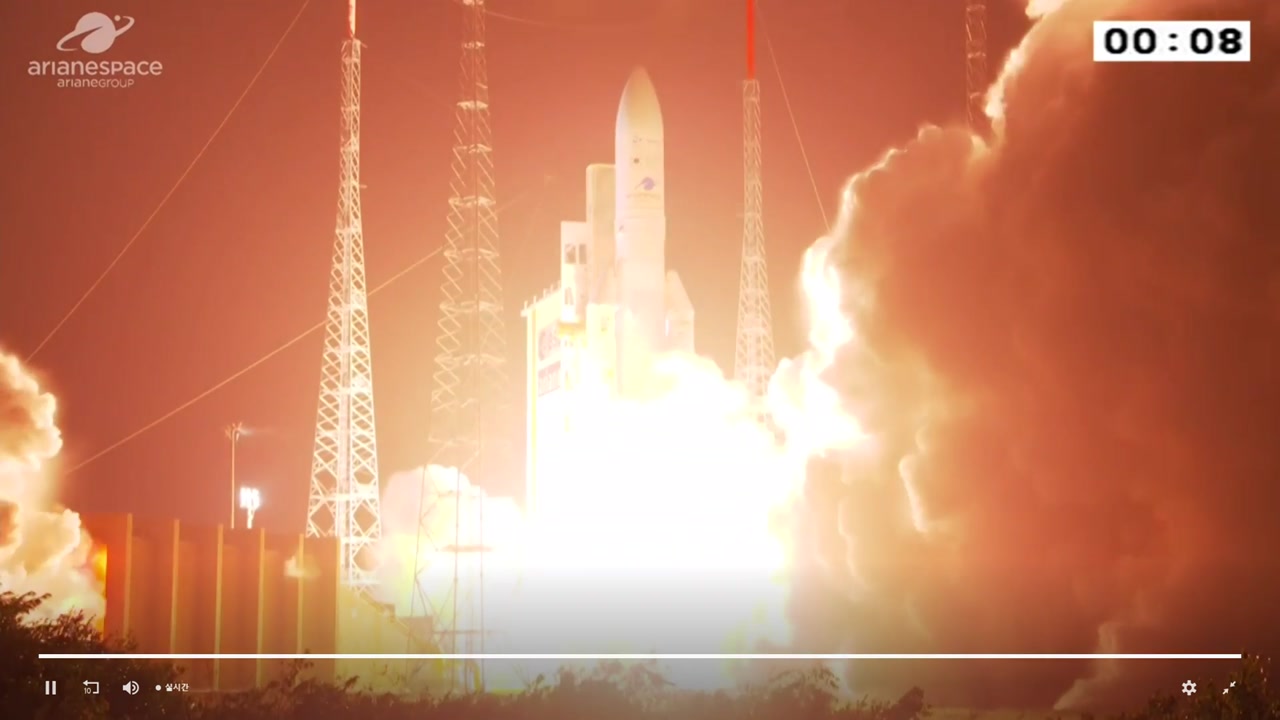 [현장영상] 천리안 2B호, 기아나 우주센터에서 발사