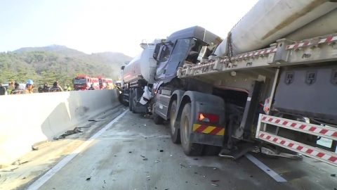 경북 상주∼영천고속도로 사고 21명 불구속 입건