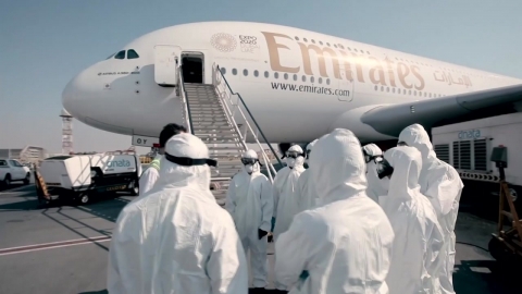 중동 최대 에미레이트항공, 25일부터 모든 여객기 중단