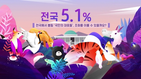 8시 기준 투표율 5.1%...지난 총선보다 높아