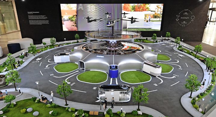 〔ANN의 뉴스 포커스〕 CES 2020 발표한 '미래도시' 축소 모형물 