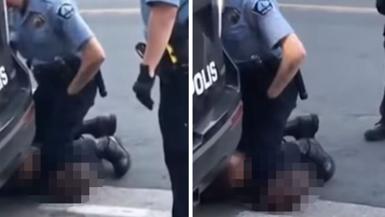 경찰에 목 눌려 사망한 흑인 영상 본 트럼프 "충격적 장면"