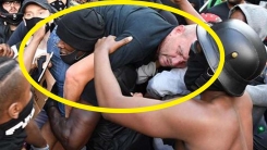 "흑백 대결 아니다" 백인 극우 집회 참가자 구한 흑인 남성