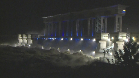 임진강 홍수조절 군남댐 역대 최고 수위 기록