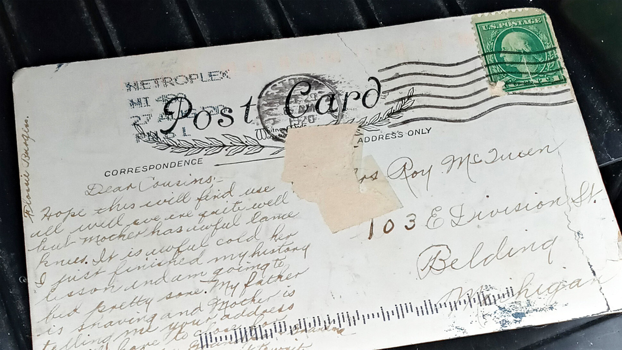 美 가정집에 배송된 100년 전 엽서..."주소지가 같아서"