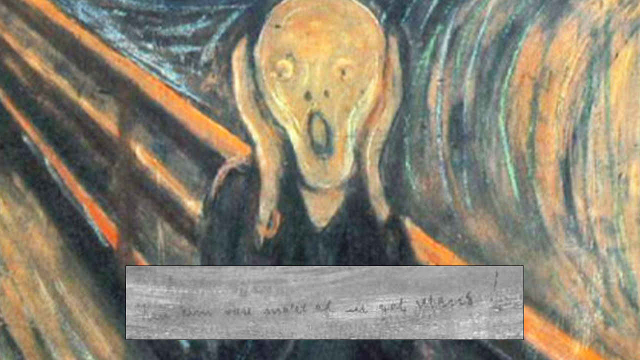 "미친 사람만이..." 뭉크 그림 '절규'에 적힌 낙서의 정체 
