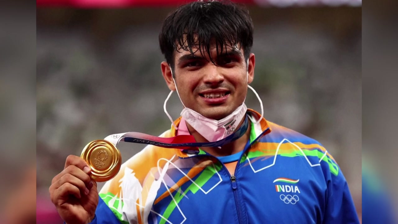 13년 만의 올림픽 금메달에 인도 열광...상금만 17억 원