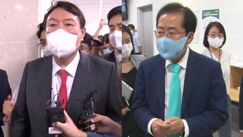 윤석열 "조성은-박지원 동석자, 특정 선거캠프 소속"...홍준표 "못된 정치 행태"