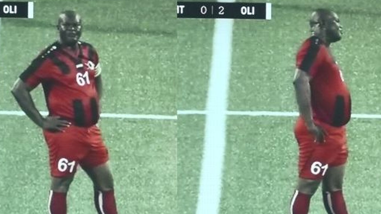 60세 수리남 부통령, '구단주 권력'으로 축구 국제경기 출전