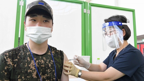 최근 2주간 軍 코로나19 확진자 중 95%가 돌파감염