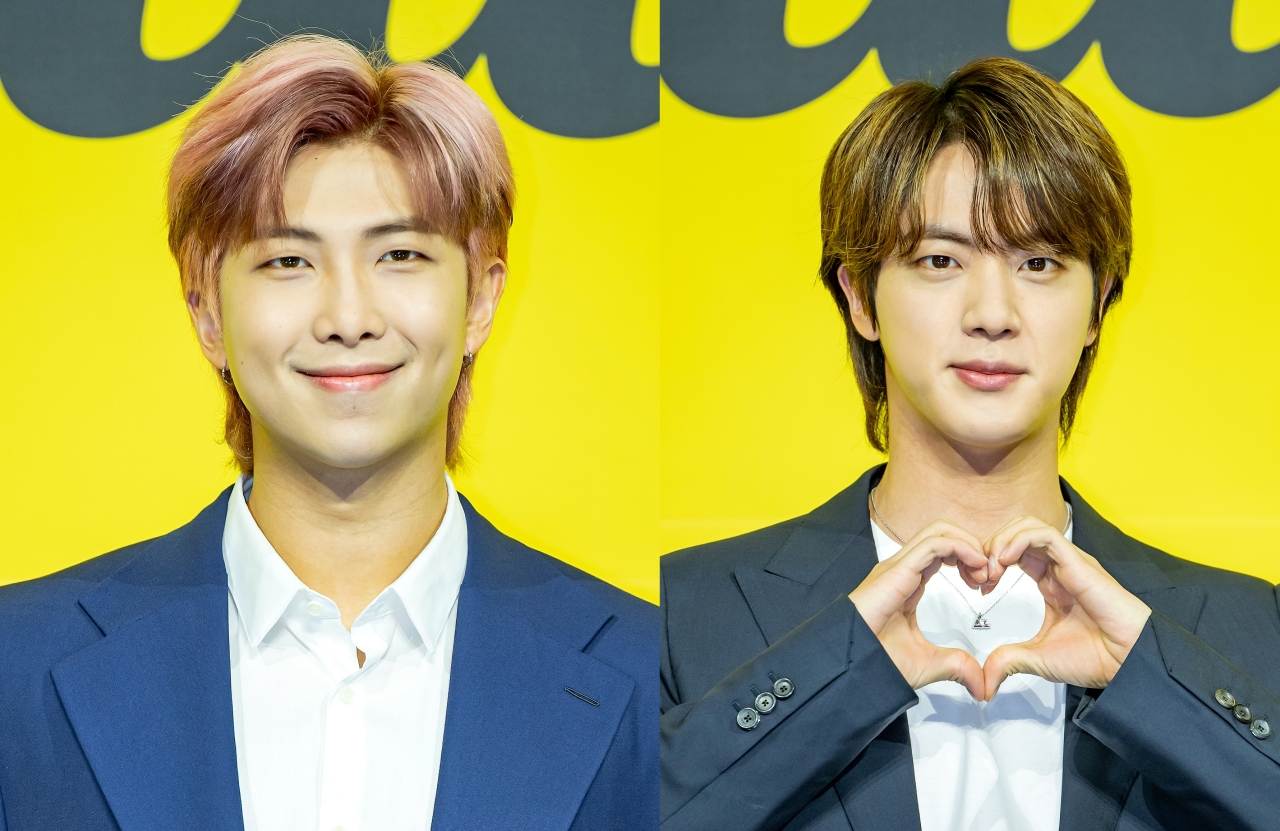 방탄소년단 RM·진 코로나19 확진.."진, 미열로 재택 치료중" (공식)