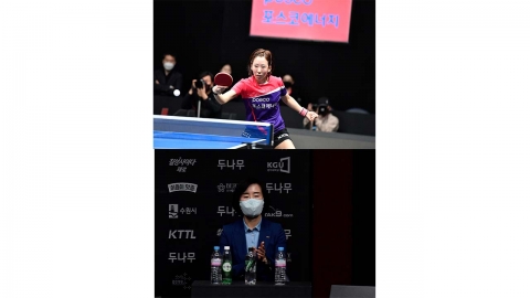 '전혜경감독 체제' 포스코에너지, '두나무프로탁구' 개막전 승리