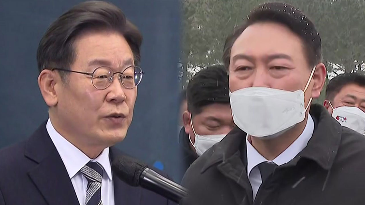 '대선 D-32' 총력전...李 '부울경' 尹 '제주·광주'로