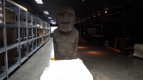 모아이 석상 152년 만에 이스터섬으로 귀향