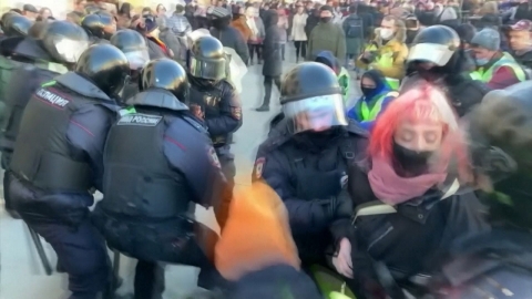 러시아 반전 시위로 하루 4천 300명 체포