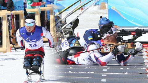 신의현, 베이징 패럴림픽 바이애슬론 남자 좌식 10㎞ 11위