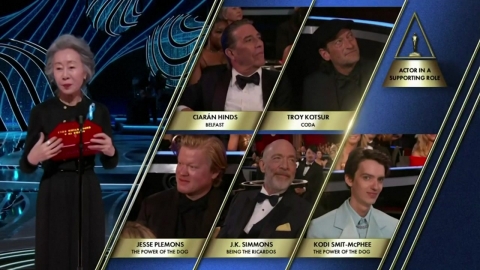 OTT 영화 최초 아카데미 작품상...윤여정 수어 호명에 박수