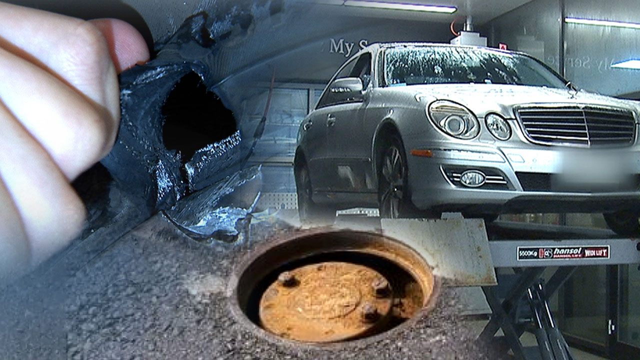 [제보는Y] "그게 왜 거기서 나와?"...도로 한가운데 맨홀 뚜껑에 '날벼락'
