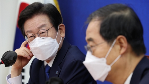 이재명 "대기업 감세 이해 안돼" vs 한덕수 "결과 책임"