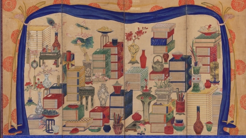 조선 왕 주변에 놓은 '문방도 병풍' 9월 추천 왕실 유물