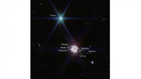 제임스 웹 망원경, 보이저2호 이후 30여년 만에 해왕성 고리 선명하게 포착